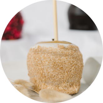 Picture of apple pie flavored caramel apple
